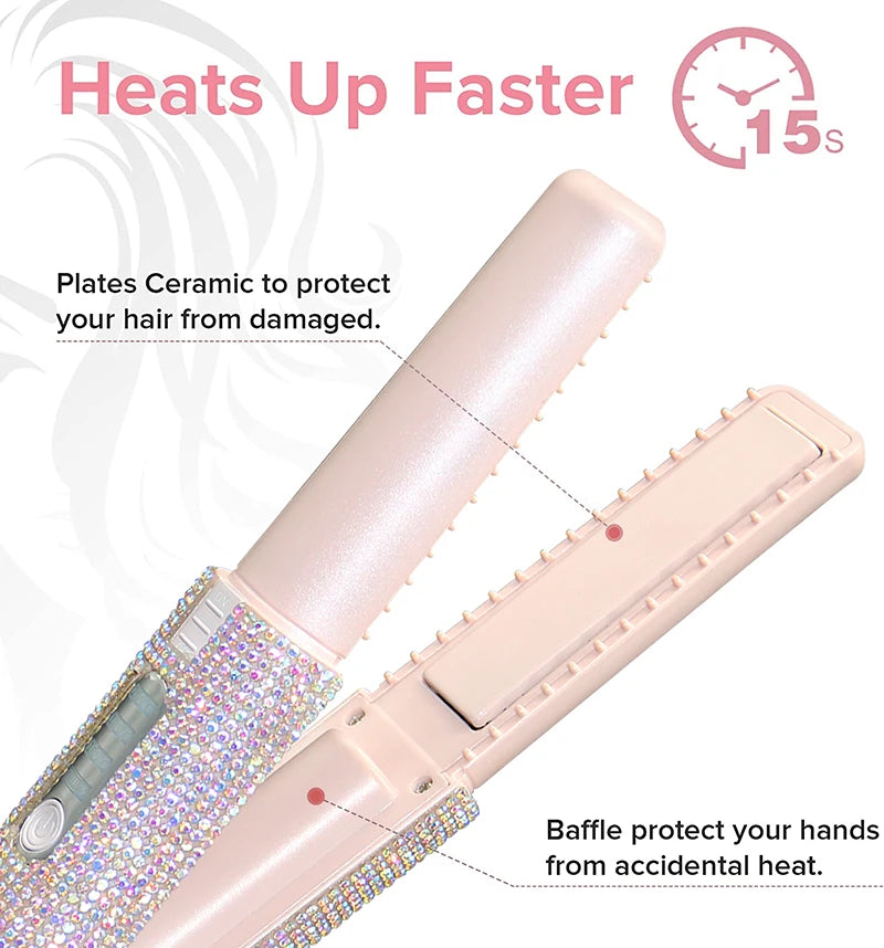 Portable Hair Straightener & Curler