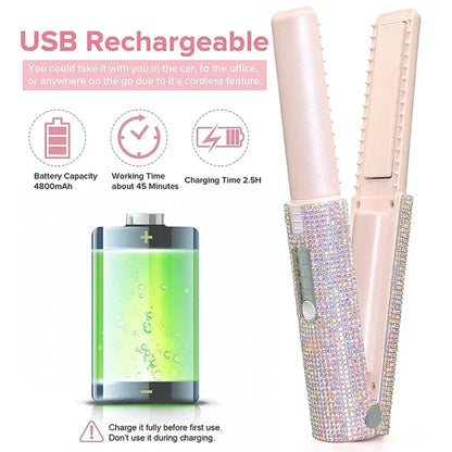 Portable Hair Straightener & Curler